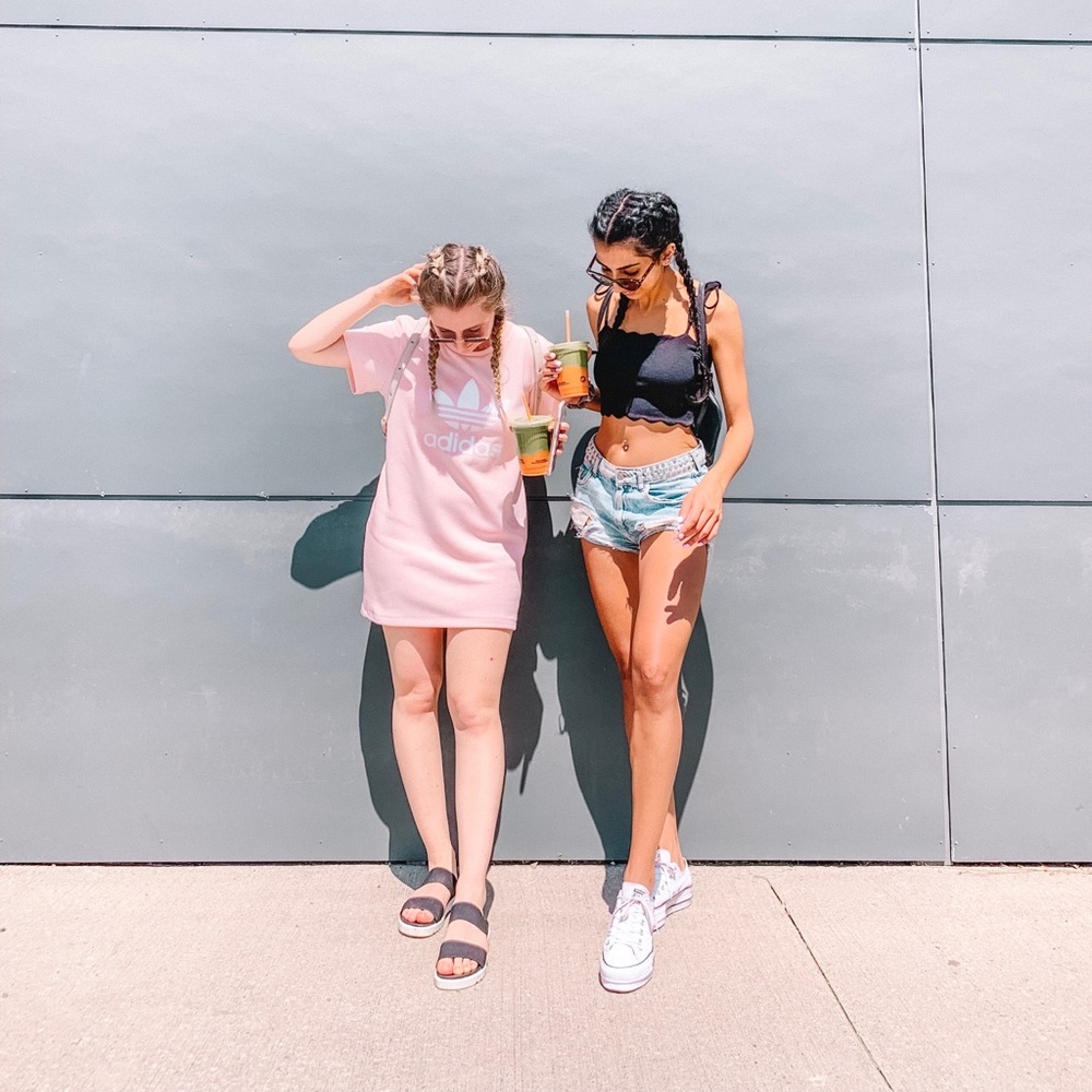 Adidas Trefoil Tee Dress - Picture 10 of 10
